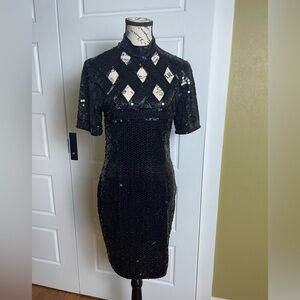 Vintage Niteline Sequined Dress With Cutouts